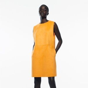 Brand new Zara orange suede dress